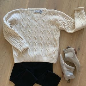 Ports cable knit sweater